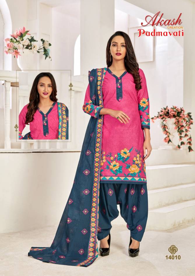 Akash Padmavati 14 Cotton Printed Casual Daily Wear Dress Material Collection